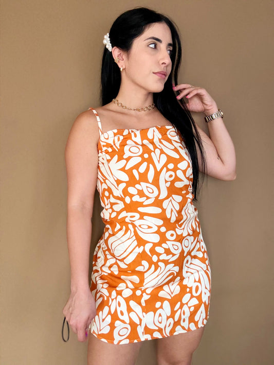 Orange Mini dress